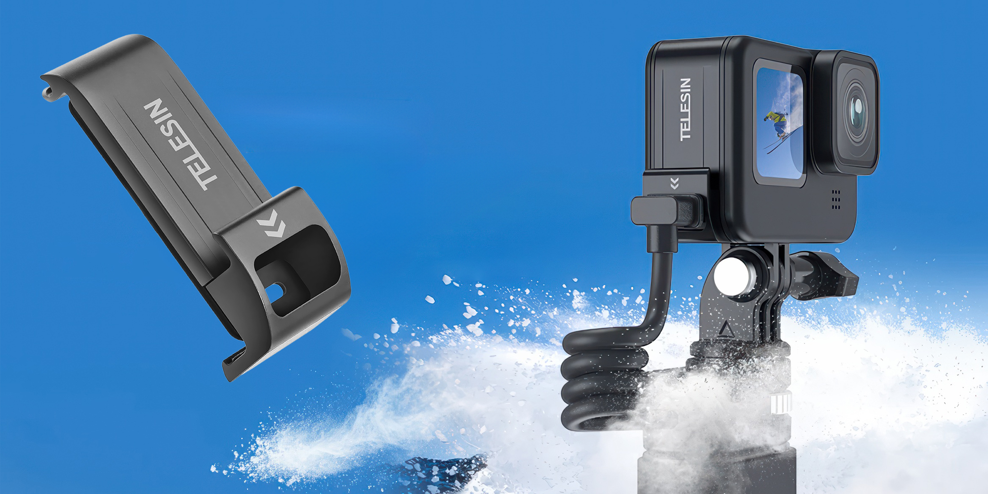 Pokrywa akumulatora Telesin GP-CLC-G11 do kamer GoPro Hero 9 / 10 / 11 / 12 / 13